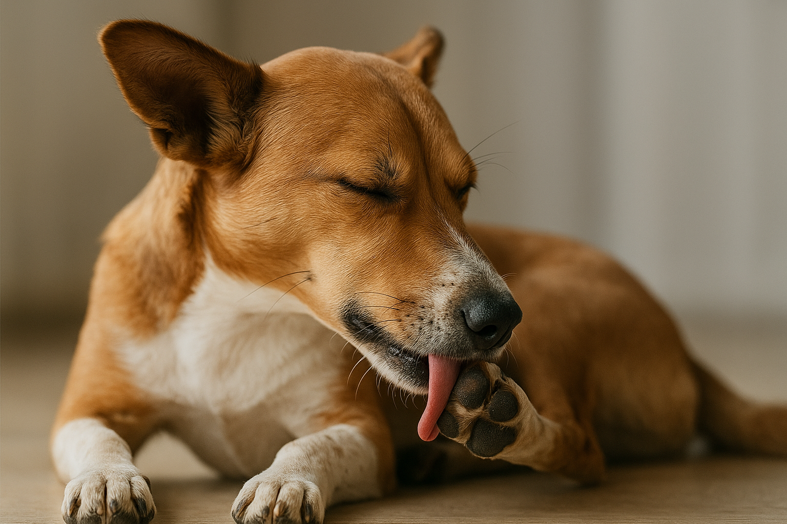 Kutyák mancsnyalogatása – allergia vagy stressz?
