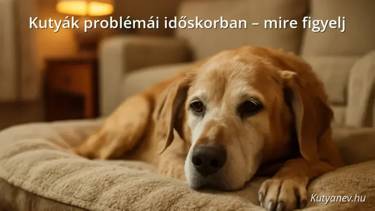Kutyák problémái időskorban – mire figyelj